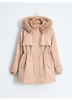 Mohito - Beżowa kurtka parka - beżowy ze sklepu Mohito w kategorii Kurtki damskie - zdjęcie 188762296
