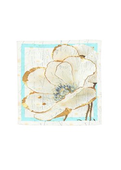 Jedwabno-wiskozowa apaszka z kwiatowym motywem Potis & Verso ze sklepu Eye For Fashion w kategorii Szaliki i chusty damskie - zdjęcie 188762428