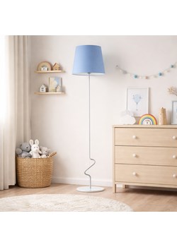 Designerska lampa stojąca do pokoju dziecięcego SURAT z niebieskim abażurem ze sklepu Lysne w kategorii Lampy dziecięce - zdjęcie 188762486