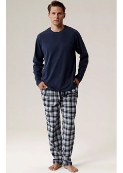 Atlantic długa piżama męska NMP-393-GRA_SZA, Kolor granatowo-szary, Rozmiar M, ATLANTIC ze sklepu Primodo w kategorii Piżamy męskie - zdjęcie 188763489