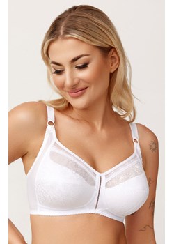 Azal biustonosz półusztywniany z koronką biały P024, Kolor biały, Rozmiar 75G, AZAL ze sklepu Primodo w kategorii Biustonosze - zdjęcie 188763778