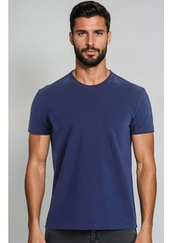 Niebieski t-shirt męski bawełniany koszulka z krótkim rękawem Luca 1502, Kolor niebieski, Rozmiar 3XL, Teyli ze sklepu Primodo w kategorii T-shirty męskie - zdjęcie 188764356