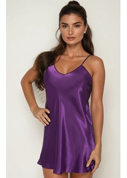 Koszulka satynowa w kolorze fioletowym Aria II, Kolor fioletowy, Rozmiar S, Irall ze sklepu Primodo w kategorii Koszule nocne - zdjęcie 188764427