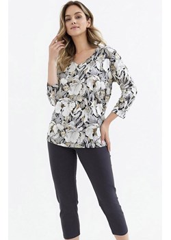 Dwuczęściowa piżama damska 415, Kolor grafitowy-wzór, Rozmiar XL, Cana ze sklepu Primodo w kategorii Piżamy damskie - zdjęcie 188764628