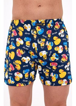 Bawełniane bokserki męskie Classic 001/177 Kaczki, Kolor granatowy-wzór, Rozmiar S, Cornette ze sklepu Primodo w kategorii Majtki męskie - zdjęcie 188765017