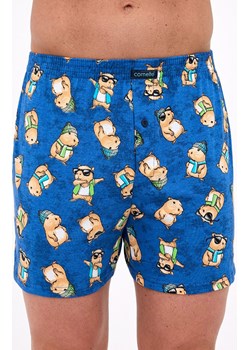 Luźne bokserki męskie plus size Classic 011/178, Kolor niebieski-wzór, Rozmiar 4XL, Cornette ze sklepu Primodo w kategorii Majtki męskie - zdjęcie 188765019