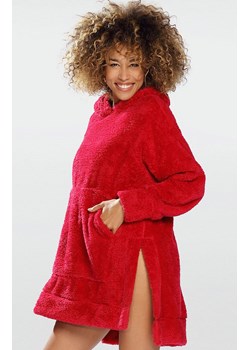 Ciepła kocobluza damska polarowa bordowa Ariela, Kolor malinowy, Rozmiar S, DKaren ze sklepu Primodo w kategorii Bluzy damskie - zdjęcie 188765217