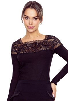 Eldar bluzka damska z koronką Tarida, Kolor czarny, Rozmiar S, Eldar ze sklepu Primodo w kategorii Bluzki damskie - zdjęcie 188766567