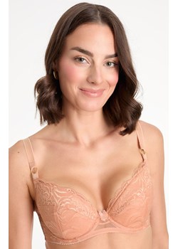 Biustonosz koronkowy push-up morelowy Marisa B214, Kolor morelowy, Rozmiar 75D, Ewa Bien ze sklepu Primodo w kategorii Biustonosze - zdjęcie 188767868