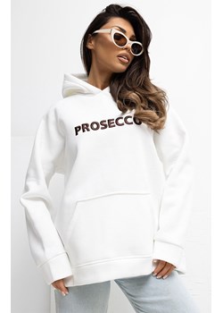 Bluza damska z kontrastowym napisem ecru RV-BL-A1034.26, Kolor ecru, Rozmiar uniwersalny, Rue Paris ze sklepu Primodo w kategorii Bluzy damskie - zdjęcie 188768718