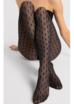 Czarne wzorzyste rajstopy damskie BIJOU 20 DEN, Kolor czarny, Rozmiar 2, Fiore ze sklepu Primodo w kategorii Rajstopy - zdjęcie 188768868
