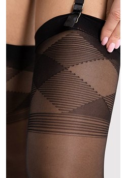 Czarne cienkie pończochy do pasa Losagne 20 den, Kolor czarny, Rozmiar 3, Fiore ze sklepu Primodo w kategorii Rajstopy - zdjęcie 188768969