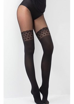 Rajstopy imitujące pończochy SENSE 60 DEN, Kolor czarny, Rozmiar 2, Fiore ze sklepu Primodo w kategorii Rajstopy - zdjęcie 188769006