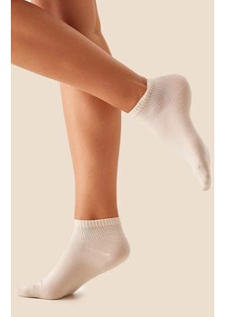 Skarpetki ażurowe za kostkę beżowe SW059, Kolor beżowy, Rozmiar 35-38, Gabriella ze sklepu Primodo w kategorii Skarpetki damskie - zdjęcie 188769087