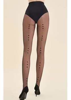 Rajstopy z serduszkami na szwie Amori 20 DEN, Kolor czarny, Rozmiar 3, Gabriella ze sklepu Primodo w kategorii Rajstopy - zdjęcie 188769136