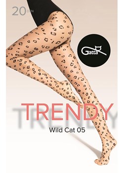 Gatta rajstopy damskie Trendy Wild Cat wz.05 20 DEN, Kolor beżowo-czarny, Rozmiar 2, Gatta ze sklepu Primodo w kategorii Rajstopy - zdjęcie 188769578