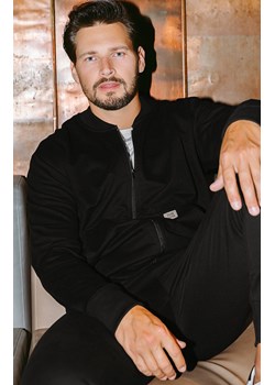 Rozpinana bluza męska czarna Hektor, Kolor czarny, Rozmiar M, Italian Fashion ze sklepu Primodo w kategorii Bluzy męskie - zdjęcie 188771345