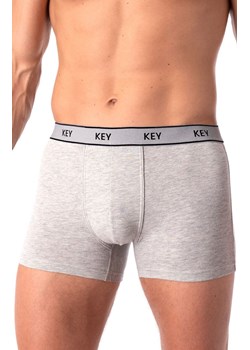 Melanżowe bawełniane bokserki szary melanż MXH 222, Kolor szary melanż, Rozmiar M, Key ze sklepu Primodo w kategorii Majtki męskie - zdjęcie 188772986