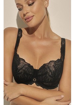 Biustonosz koronkowy usztywniany czarny Luna BC-1102, Kolor czarny, Rozmiar 100B, Kinga ze sklepu Primodo w kategorii Biustonosze - zdjęcie 188773336