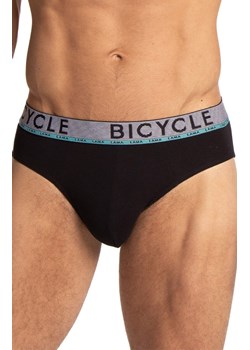 2-pack bawełniane slipy męskie M-1063SD, Kolor czarno-turkusowy, Rozmiar L, LAMA ze sklepu Primodo w kategorii Majtki męskie - zdjęcie 188773687