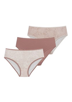 3-pack figi damskie F-MD-51/11, Kolor beżowo-różowy, Rozmiar L, leptir ze sklepu Primodo w kategorii Majtki damskie - zdjęcie 188773918