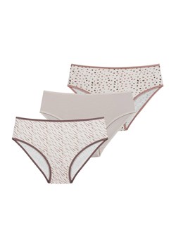 3-pack figi damskie F-MD-51/12, Kolor beżowy-wzór, Rozmiar L, leptir ze sklepu Primodo w kategorii Majtki damskie - zdjęcie 188773919