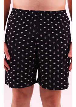 Męskie spodenki do spania 500/25, Kolor czarny-wzór, Rozmiar 2XL, leptir ze sklepu Primodo w kategorii Piżamy męskie - zdjęcie 188774015