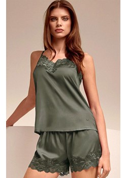 Satynowa piżama damska szmaragdowa 1818 Saten, Kolor szmaragdowy, Rozmiar S, Lormar ze sklepu Primodo w kategorii Piżamy damskie - zdjęcie 188774475