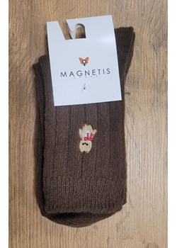 Ciepłe skarpetki damskie z aplikacją brązowe YN5063, Kolor brązowy, Rozmiar uniwersalny, Magnetis ze sklepu Primodo w kategorii Skarpetki damskie - zdjęcie 188774757