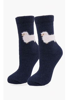 Marilyn ciepłe skarpetki damskie z owcą granatowe Angora F29, Kolor granatowy, Rozmiar uniwersalny, Marilyn ze sklepu Primodo w kategorii Skarpetki damskie - zdjęcie 188774957