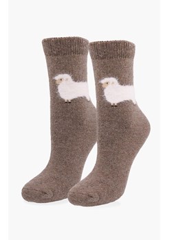 Marilyn ciepłe skarpetki damskie z owcą kawowe Angora F29, Kolor kawowy, Rozmiar uniwersalny, Marilyn ze sklepu Primodo w kategorii Skarpetki damskie - zdjęcie 188774958