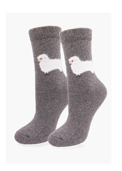 Marilyn ciepłe skarpetki damskie z owcą szare Angora F29, Kolor szary, Rozmiar uniwersalny, Marilyn ze sklepu Primodo w kategorii Skarpetki damskie - zdjęcie 188774959