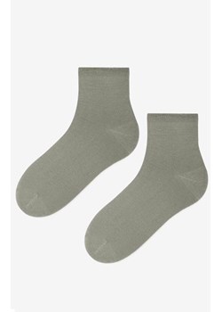 Skarpetki damskie z dodatkiem lnu oliwkowe Len Line, Kolor oliwkowy, Rozmiar uniwersalny, Marilyn ze sklepu Primodo w kategorii Skarpetki damskie - zdjęcie 188775337