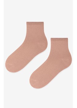 Skarpetki damskie z dodatkiem lnu ciemnobeżowe Len Line, Kolor ciemnobeżowy, Rozmiar uniwersalny, Marilyn ze sklepu Primodo w kategorii Skarpetki damskie - zdjęcie 188775338