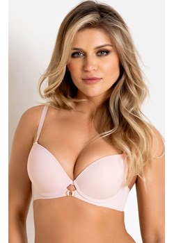 Biustonosz damski push-up pudrowy róż Nela 19241, Kolor róż pudrowy, Rozmiar 65D, Mediolano ze sklepu Primodo w kategorii Biustonosze - zdjęcie 188776205