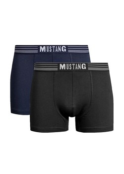 2-pack bokserki męskie granatowo-czarne 4046-1051, Kolor granatowo-czarny, Rozmiar M, Mustang ze sklepu Primodo w kategorii Majtki męskie - zdjęcie 188778915
