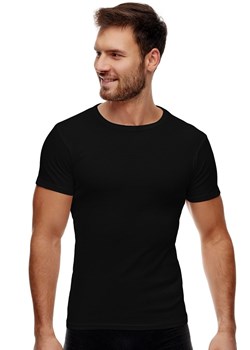 Czarna koszulka z krótkim rękawem BP005-02, Kolor czarny, Rozmiar M, Noviti ze sklepu Primodo w kategorii T-shirty męskie - zdjęcie 188779135