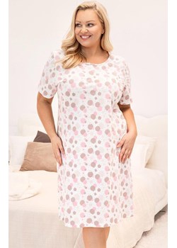 Bawełniana koszula nocna damska różowa plus size 173, Kolor różowy, Rozmiar XXL, Regina ze sklepu Primodo w kategorii Koszule nocne - zdjęcie 188780336