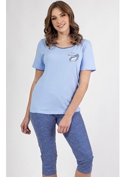 Dwuczęściowa piżama damska niebieska 687, Kolor niebieski, Rozmiar XL, Regina ze sklepu Primodo w kategorii Piżamy damskie - zdjęcie 188780387