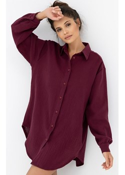 Sensis muślinowa koszula nocna Ivory, Kolor burgund, Rozmiar S/M, SENSIS ze sklepu Primodo w kategorii Koszule nocne - zdjęcie 188781456