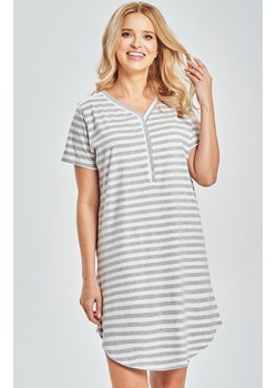 Bawełniana koszula nocna damska 3518 Isabella, Kolor szary melanż, Rozmiar S, Taro ze sklepu Primodo w kategorii Koszule nocne - zdjęcie 188783546