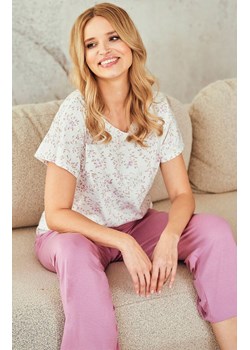 Piżama damska z krótkim rękawem 3542 Mariella, Kolor beżowo-różowy, Rozmiar S, Taro ze sklepu Primodo w kategorii Piżamy damskie - zdjęcie 188783568