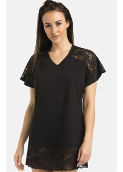 Damska koszula nocna czarna Lotti 2809, Kolor czarny, Rozmiar L, Teyli ze sklepu Primodo w kategorii Koszule nocne - zdjęcie 188783829
