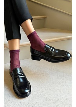 Veneziana cienkie skarpetki damskie w kokardki bordo Livia, Kolor winny, Rozmiar uniwersalny, Veneziana ze sklepu Primodo w kategorii Skarpetki damskie - zdjęcie 188785487