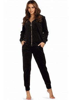 Welurowy dres damski czarny Miriam, Kolor czarny, Rozmiar 3XL, Wies-MANN ze sklepu Primodo w kategorii Dresy damskie - zdjęcie 188785586