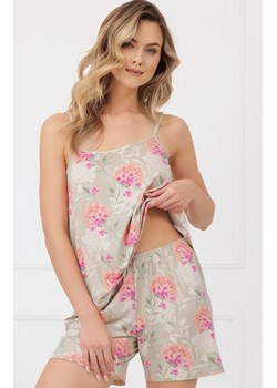 Krótka piżama damska Harmonia, Kolor beżowy-wzór, Rozmiar S, Italian Fashion ze sklepu Intymna w kategorii Piżamy damskie - zdjęcie 188786047