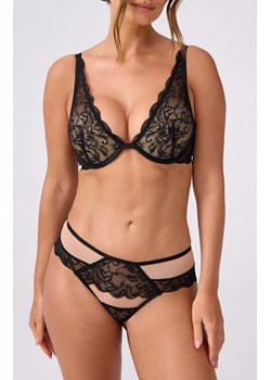 Marilyn koronkowe majtki brazyliany Gabi, Kolor cielisto-czarny, Rozmiar S, Marilyn ze sklepu Intymna w kategorii Majtki damskie - zdjęcie 188786056