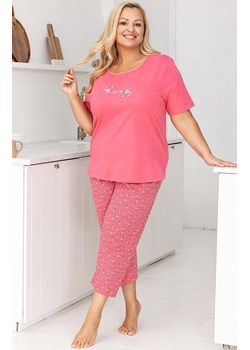 Bawełniana piżama damska plus size różowa 736, Kolor różowy, Rozmiar XXL, Regina ze sklepu Intymna w kategorii Piżamy damskie - zdjęcie 188786125