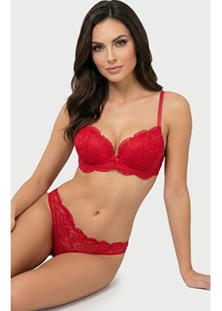 Koronkowy komplet bielizny damskiej z brazylianami czerwony Delice, Kolor czerwony, Rozmiar 75B/36, Sielei ze sklepu Intymna w kategorii Komplety bielizny damskiej - zdjęcie 188786175