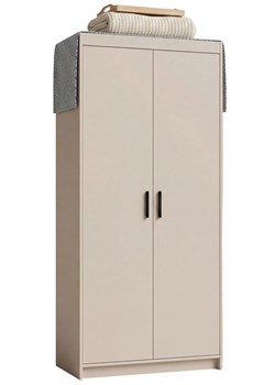 Kaszmirowa szafa nowoczesna dwudrzwiowa - Parioni 4X ze sklepu Edinos.pl w kategorii Szafy - zdjęcie 188786187